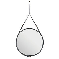 Adnet Vægspejl Cirkulær 70 cm Sort