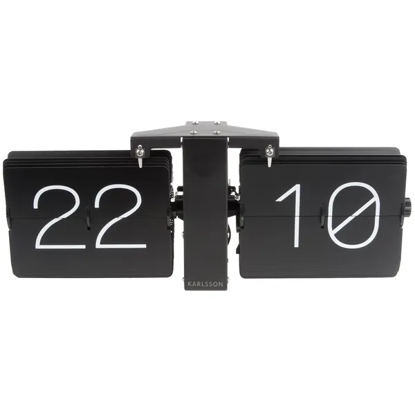 No Case Flip Wall/Table Clock Black