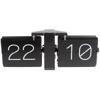 No Case Flip Wall/Table Clock Black