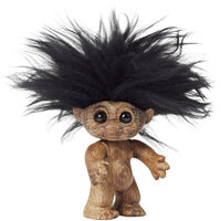 Lykkebringende trollfigur i tre 9 cm
