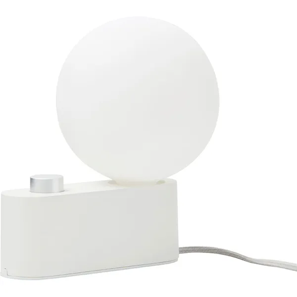 Alumina Table Lamp with Sphere IV White