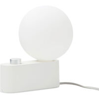 Alumina Table Lamp with Sphere IV White