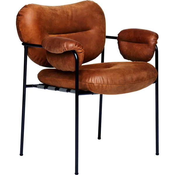 Bollo Stol Svarte Ben / Skinn Vintage Rangers