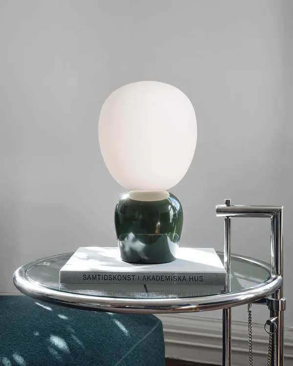 Buddy Table Lamp Glossy Forest Green / Opal