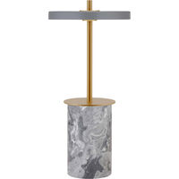 Asteria Move Mini Bordlampe Bærbar Grå Marmor / Messing