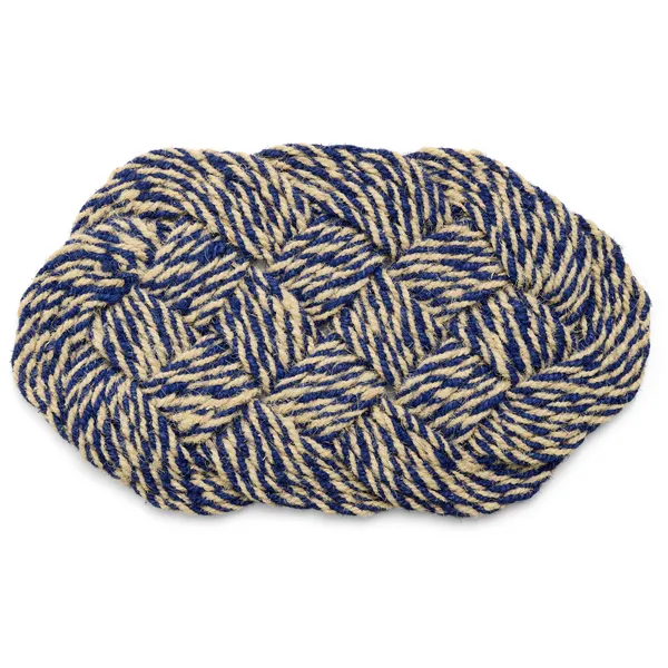 Coco Dørmåtte Swirl 40x80 cm Blue / Offwhite