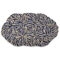Coco Dørmåtte Swirl 40x80 cm Blue / Offwhite