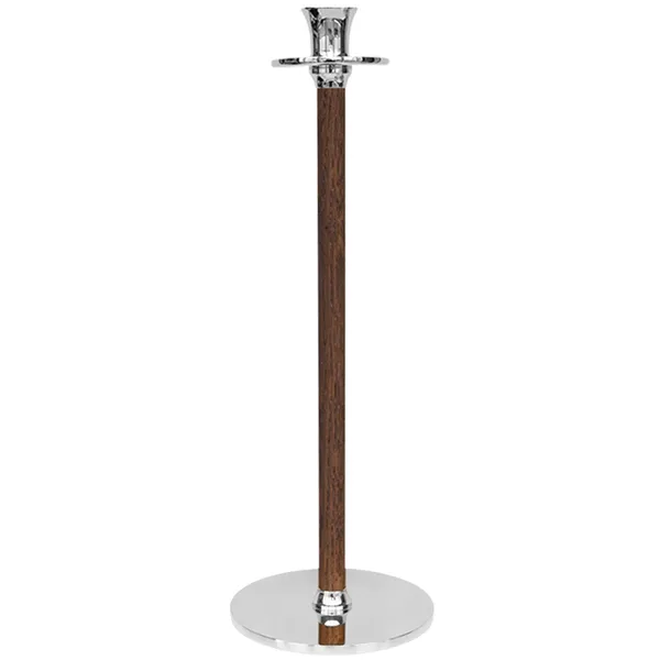 Alto Basso Kynttilänjalka 30 cm Saksanpähkinä/Nikkelöity
