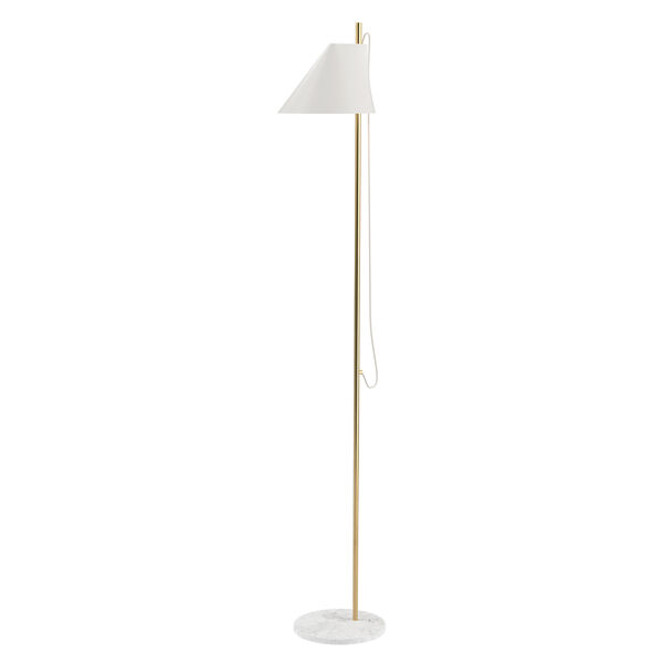 Yuh Floor lamp Brass/White