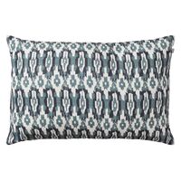 Ikat Delhi Pute Innendørs/Utendørs 40x60 cm Blå/Heaven Blue