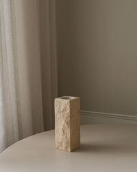 Edge Vase Small Limestone