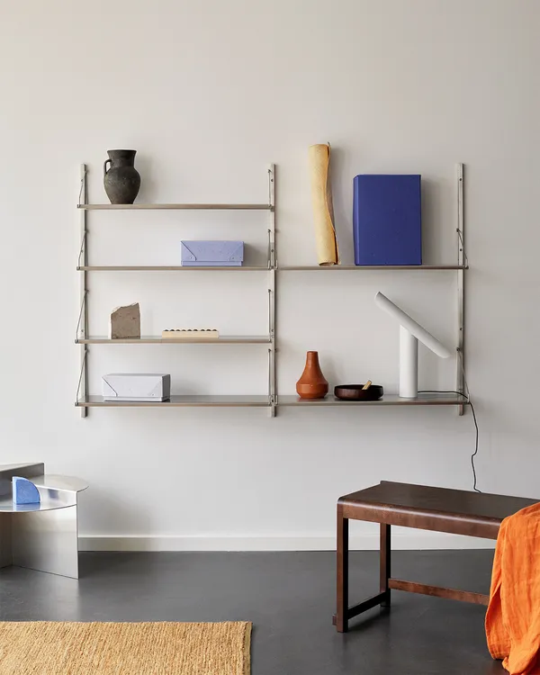 Library Hylde 108x163 cm Rustfrit Stål