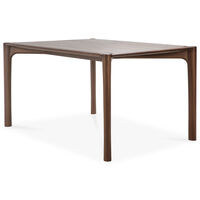 PI Matbord Mörkbetsad Teak 80x160 cm