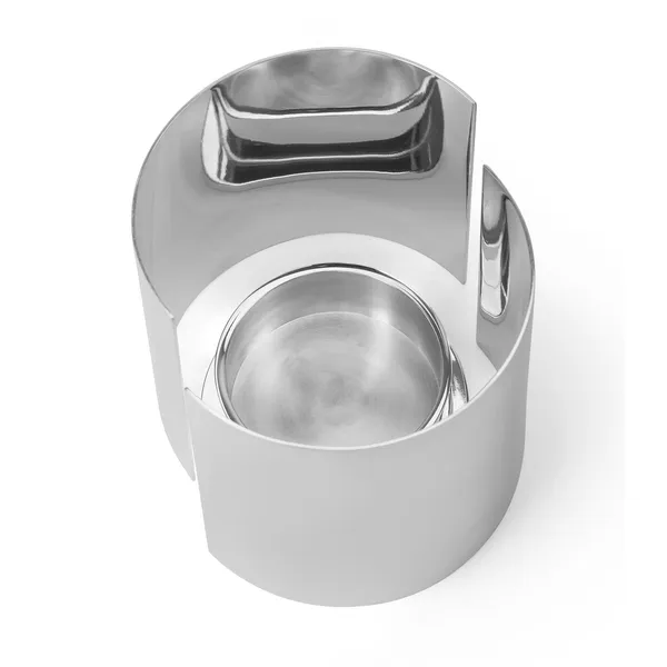 Infinity Candle Holder Large Silver