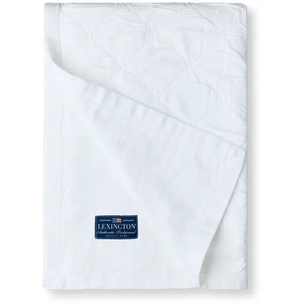 Signature Star Organic Cotton Quilted Sengeteppe 260x240 cm Hvit