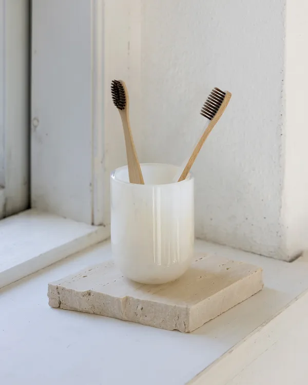 Opal Toothbrush Holder Linen
