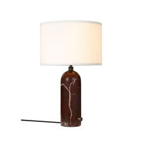 Gravity Table Lamp Small Maroon / White