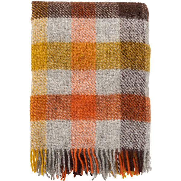Gotland Plaid 130x200 cm Gul/Flerfarvet