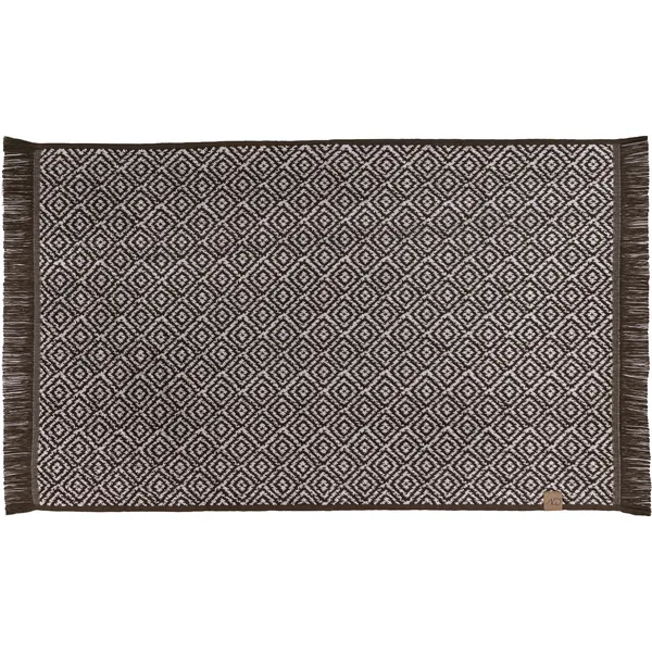 Morocco Bademåtte 50x80 cm Offwhite / Chocolate
