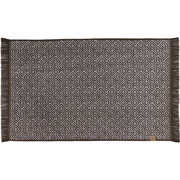 Morocco Bademåtte 50x80 cm Offwhite / Chocolate