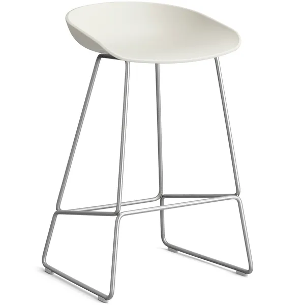 AAS 38 2.0 Barstol 65 cm Rustfritt Stål / Melange Cream