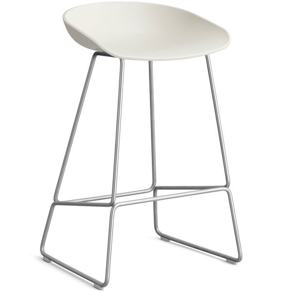 AAS 38 2.0 Barstol 65 cm Rustfrit Stål / Melange Cream
