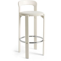 Rey Barstol Betrukket 75 cm Cream White