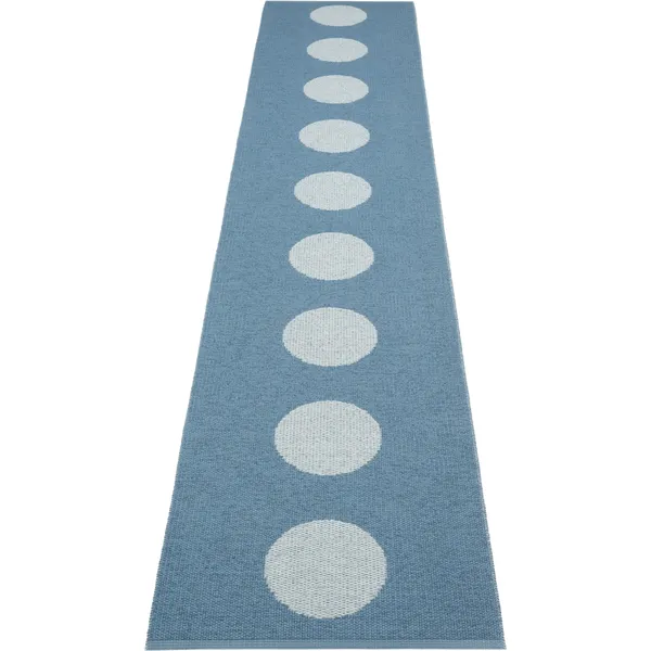 Vera Pop Tæppe 70x360 cm River Blue / Blue Fog