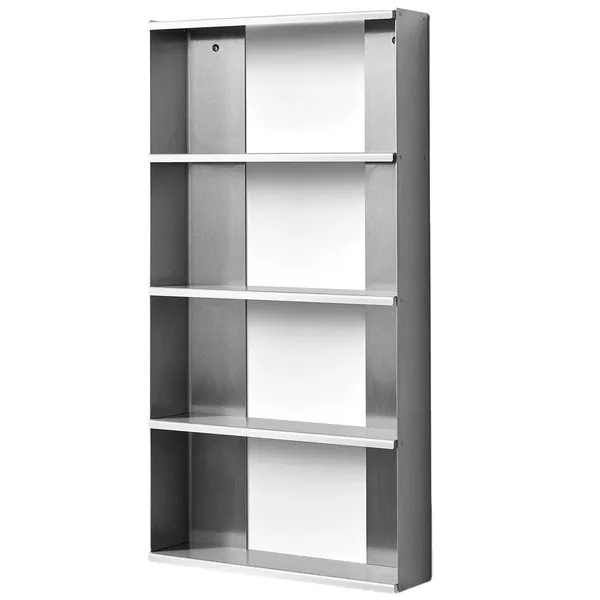 Taper Væghylde Rustfrit Stål 50x98 cm