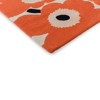 Marimekko Unikko Tæppe 140x200 cm Orange Rødt