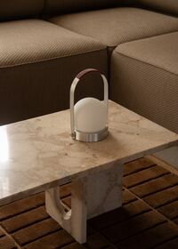 Carrie Pöytävalaisin Kannettava Brushed Aluminium
