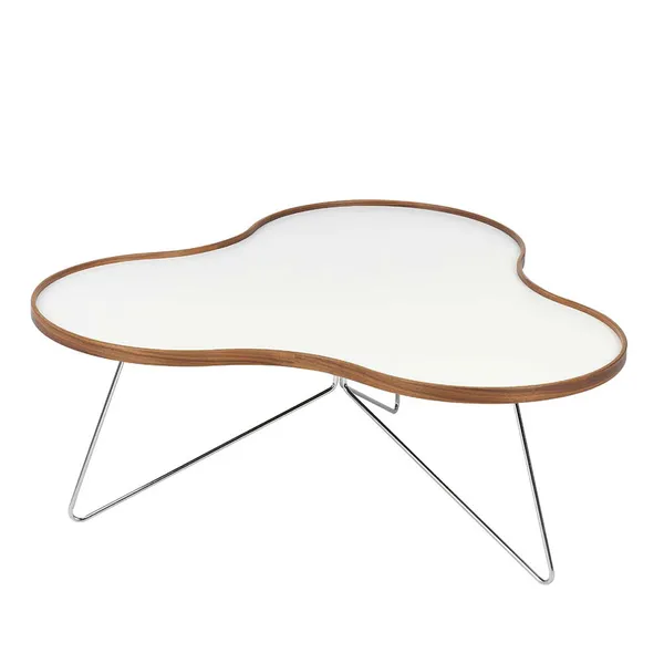 Flower Bord 114 cm Hvit/Eik/Krom