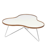 Flower Bord 114 cm Hvit/Eik/Krom