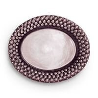 Bubbles Oval Tallerken 20cm Blomme