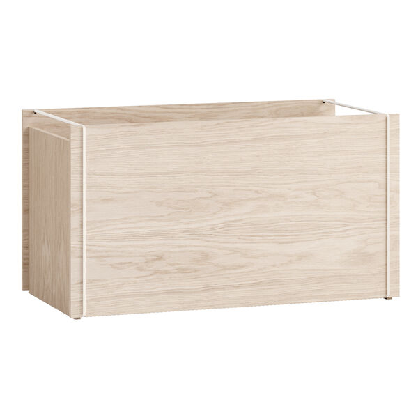 Opbevaringskasse 30x60 cm Hvid / Varm Grå