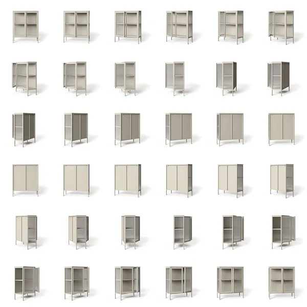Store Skåp 90x110 cm Pebble Grey