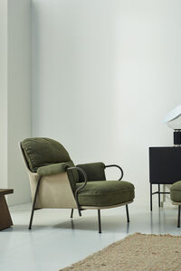 Lyra Armchair With Footstool Safire 005