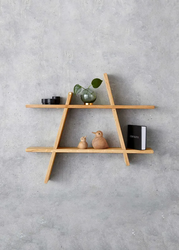 A-Shelf Vegghylle L Oljet Eik