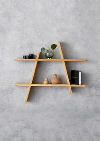 A-Shelf Vegghylle L Oljet Eik