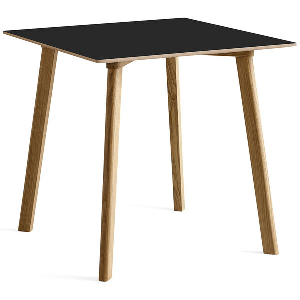 CPH Deux 210 2.0 Bord 75x75 cm Svart / Vattenbaserad Lackad Ek