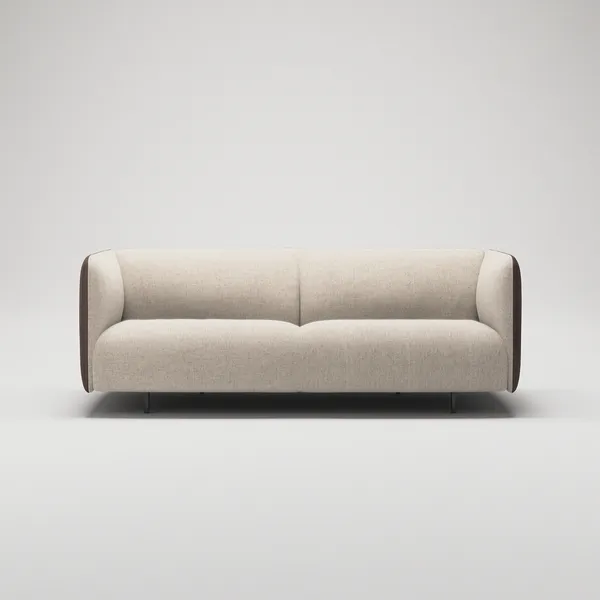 Urban 25-Sitssoffa Paneltyg Beige Breeze / Läder