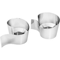 Fold Ljuslykta 2-pack Rostfritt Stål