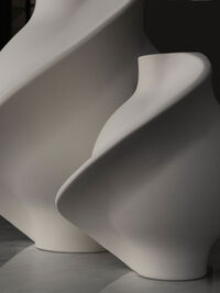 Pirout 02 Vase 42 cm Raw White