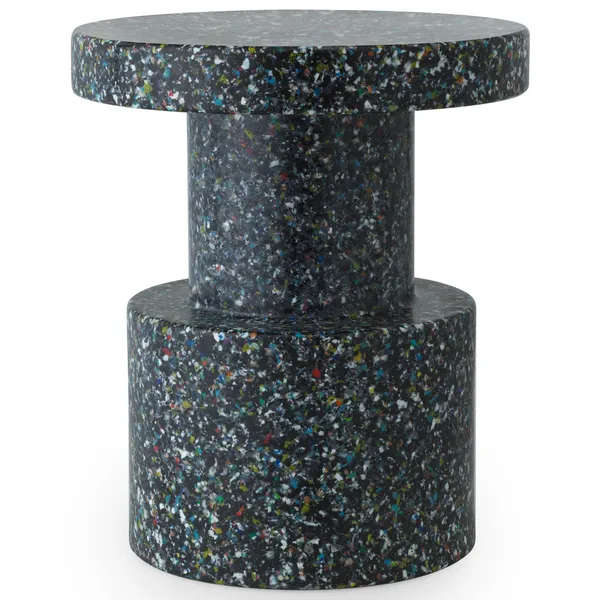 Bit Stol / Sidebord Svart Multi