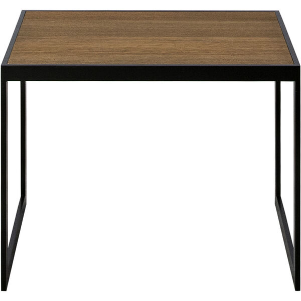 Square Sidebord 56x41x43 cm Sort/Burned Walnut