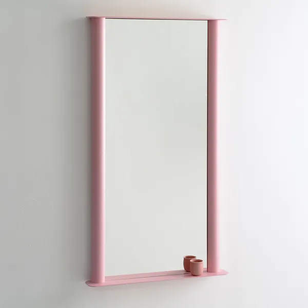Pipeline Väggspegel 66x117.5 cm Rosa