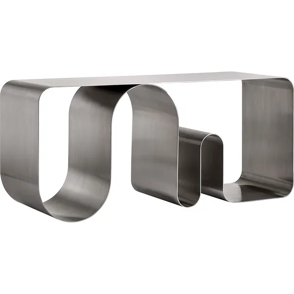 Curva Solid Bänk Silver