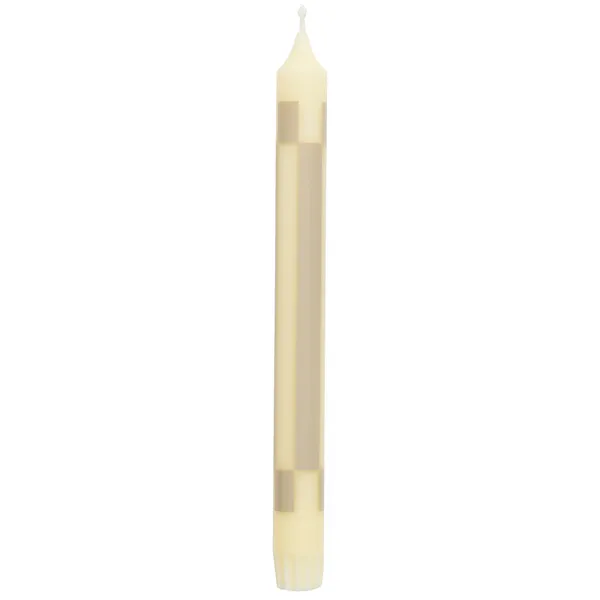 Pattern Stearinlys Cream / Sand