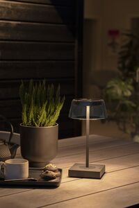 Scilla Bordlampe Bærbar Sort