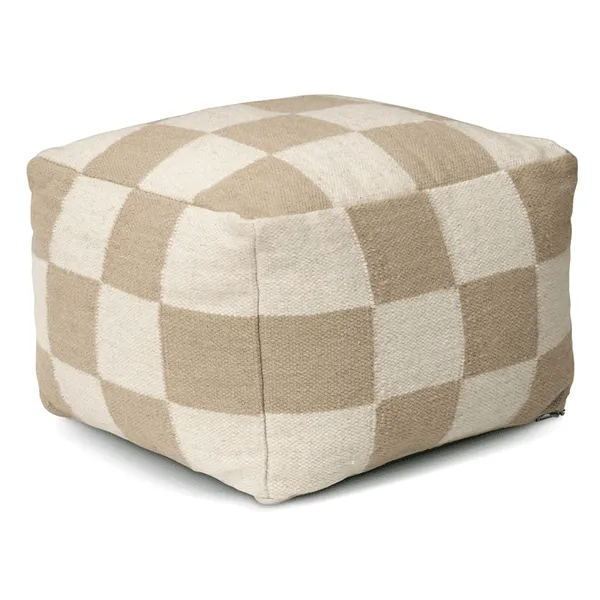 Square Puff 50x50 cm Beige